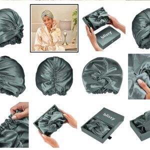 Blissy 100% Mulberry Silk Bonnet in Matcha New In Box!